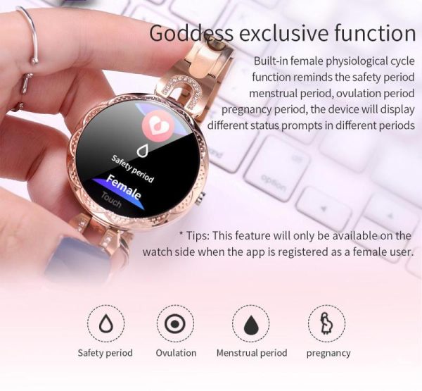 Smartwatches & Fitness Trackers |   The Melanda Smartwatch With A 1.08 Inch Screen, Ip67 Water Protection And A Pulsometer Electronics Smartwatches & Fitness Trackers