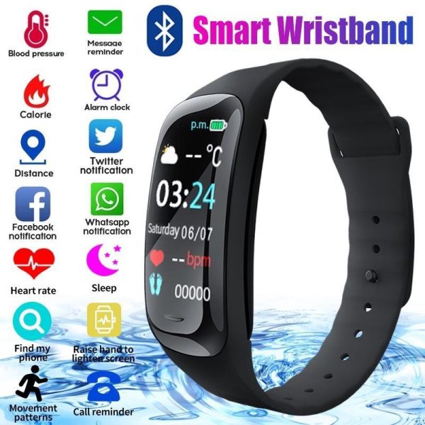 Smartwatches & Fitness Trackers |   Waterproof Smart Band’s Fitness Tracker Full Touch Smart Bracelet Watch Fashion Sport Wristband For Men Electronics Smartwatches & Fitness Trackers