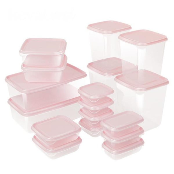 Storage |   17 Pcs/Set Transparent Kitchen Storage Container Box Food Container Refrigerator Organizer Snacks Nuts Fruits Storage Box Jars Home & Kitchen Storage