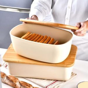 Storage |   Bread Storage Box Durable Sealing And Stylish Fruit Holder Sturdy Anti-Deform Long Lifespan Storage Box Home & Kitchen Storage