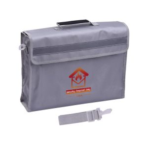 Storage |   Fireproof Document Bag Large Size Fire & Water Resistant Money Bag Safety Box Zipper Closure With Home & Kitchen Storage