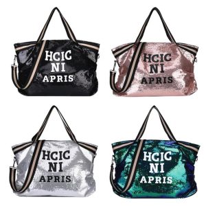 Storage |   Letters Sequin Crossbody Shopping Bags Large Shoulder Travel Handbag Home & Kitchen Storage