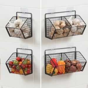 Storage |   Practical Organizer Rack Wall Mounted Metal Organization Home & Kitchen Storage