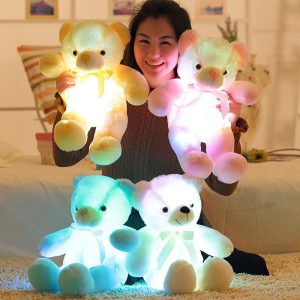 Stuffed Toys |   30cm  Led Teddy Bear Stuffed Animals Plush Toy Colorful Glowing Christmas Gift Dolls & Accessories Dolls & Accessories