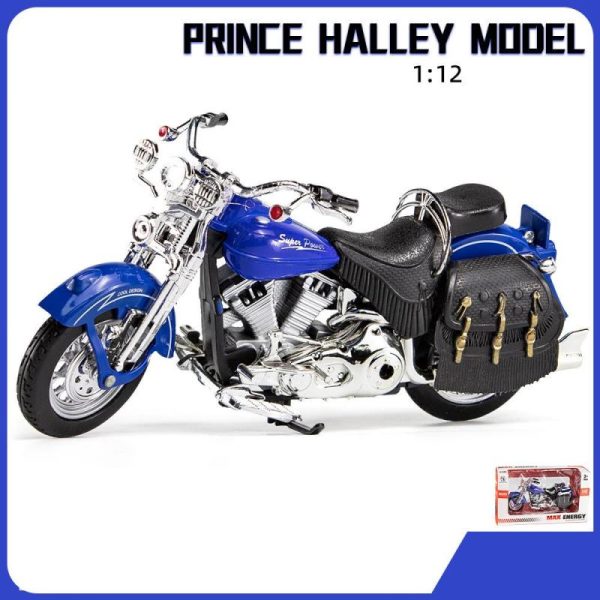 Toy Cars |   1/12 Scale Prince Halley Diecast Motorcycle Model Toy For Kids Toddler Boys Girls Gift Collection Toy Cars Toy Cars