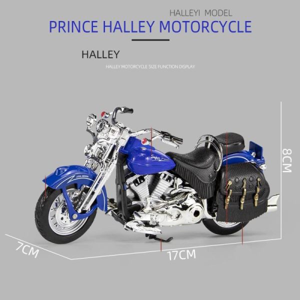 Toy Cars |   1/12 Scale Prince Halley Diecast Motorcycle Model Toy For Kids Toddler Boys Girls Gift Collection Toy Cars Toy Cars