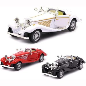 Toy Cars |   1:28 Scale Benz 500K Pull Back Diecast Metal Antique Classic Model Cars Collectible Toy Gifts (Length 6.5In/16.8cm ) Toy Cars Toy Cars