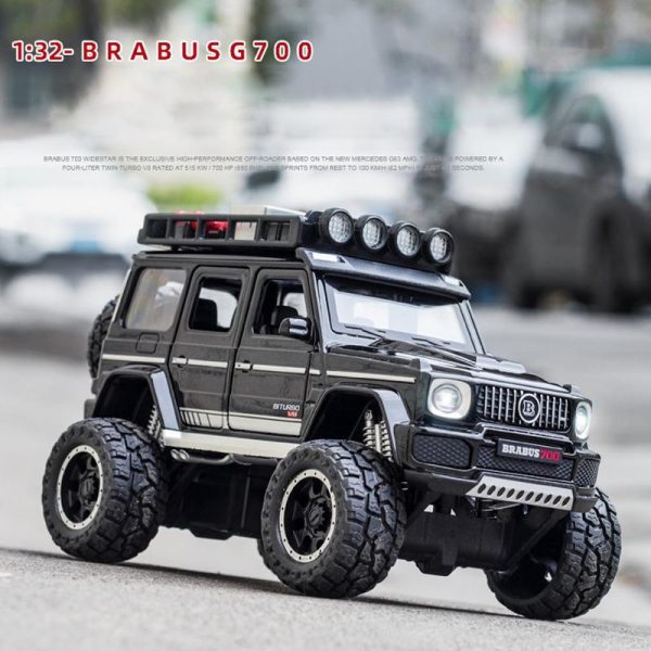 Toy Cars |   1/32 Scale Brabus G700 Diecast Car Model Toy, Pull Back Toy Vehicle With Sound And Light For Kids Toddler Boys Girls Gift Collection Toy Cars Toy Cars