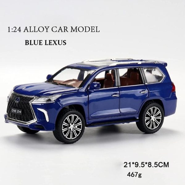 Toy Cars |   1/32 Scale Lexus Lx570 Off-Road Alloy Diecast Car Model, Pull Back Metal Vehicle Toy With Sound And Light 6 Open Doors For Kids Adults Gift Collection Toy Cars Toy Cars