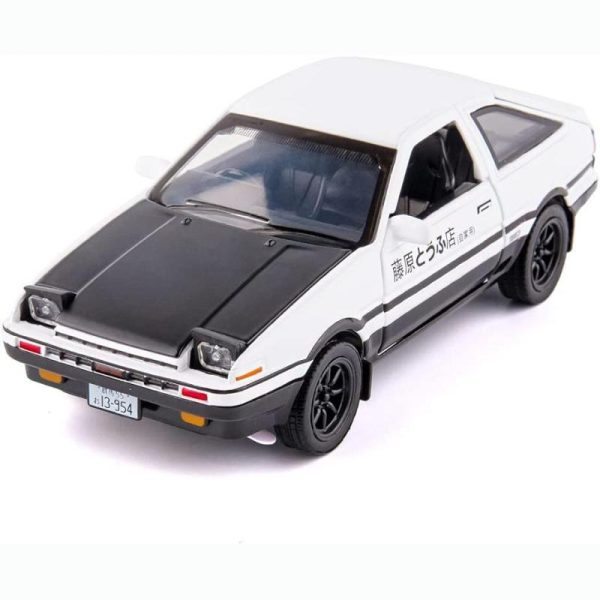 Toy Cars |   1/32 Scale Toyota Ae86 Initial D Model Car, Zinc Alloy Pull Back Toy Car With Sound And Light For Kids Boy Girl Gift Toy Cars Toy Cars