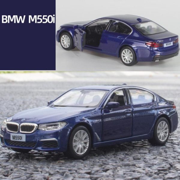 Toy Cars |   1:36 Scale Bmw M550I Car Model  Diecasting Alloy Toy Car, Pull Back Vehicles Toy Car For Toddlers Kids Boys Girls Gift Blue Toy Cars Toy Cars