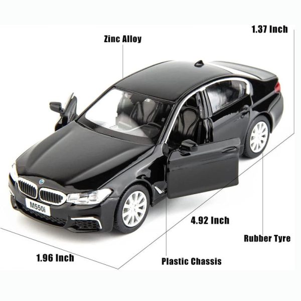 Toy Cars |   1:36 Scale Bmw M550I Car Model  Diecasting Alloy Toy Car, Pull Back Vehicles Toy Car For Toddlers Kids Boys Girls Gift Blue Toy Cars Toy Cars