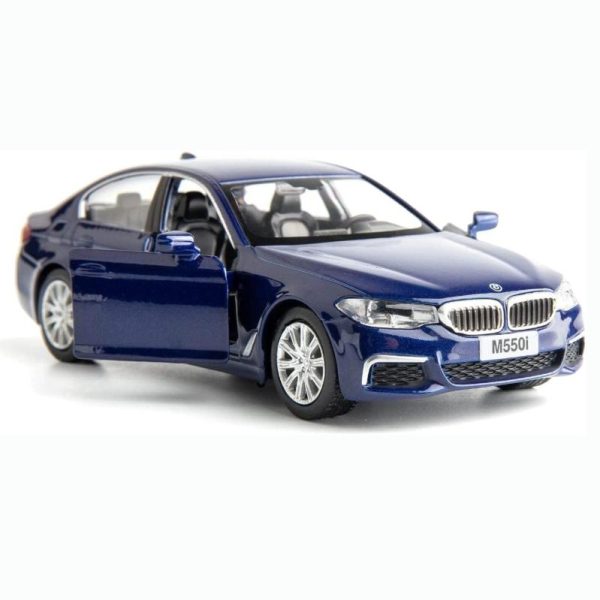 Toy Cars |   1:36 Scale Bmw M550I Car Model  Diecasting Alloy Toy Car, Pull Back Vehicles Toy Car For Toddlers Kids Boys Girls Gift Blue Toy Cars Toy Cars