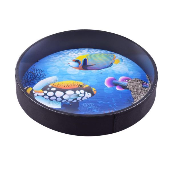 Toy Musical Instruments |   16 Inch Ocean Drum Wooden Handheld Sea Wave Drum Percussion Instrument Gentle Sea Sound Musical Toy Toy Musical Instruments Toy Musical Instruments