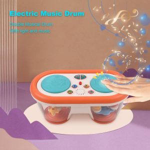 Toy Musical Instruments |   Electric Music Drum Color Change Night Light Drum Projector Birthday Gifts Musical Instruments With Toy Musical Instruments Toy Musical Instruments