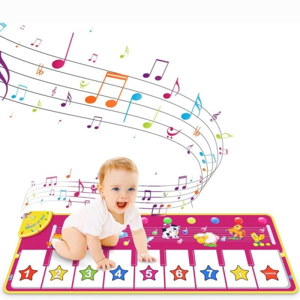 Toy Musical Instruments |   Musical Piano Mat,Toddlers Music Floor Keyboard Blanket Dance Mat With 8 Different Animal Sounds,Early Learning Educational Toys For Baby Toy Musical Instruments Toy Musical Instruments