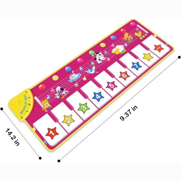 Toy Musical Instruments |   Musical Piano Mat,Toddlers Music Floor Keyboard Blanket Dance Mat With 8 Different Animal Sounds,Early Learning Educational Toys For Baby Toy Musical Instruments Toy Musical Instruments