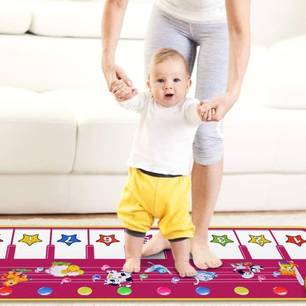 Toy Musical Instruments |   Musical Piano Mat,Toddlers Music Floor Keyboard Blanket Dance Mat With 8 Different Animal Sounds,Early Learning Educational Toys For Baby Toy Musical Instruments Toy Musical Instruments