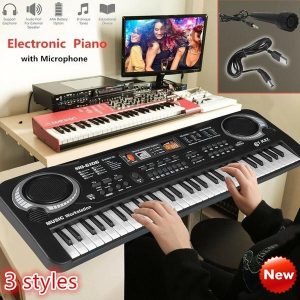 Toy Musical Instruments |   Newest Upgrade  61Keys Digital Music Electronic Keyboard Organ Piano Set W/Microphone Gift Toy Musical Instruments Toy Musical Instruments