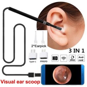 Video & Audio |   3 In 1 Usb Earpick Ear Cleaning Tool Hd Visual Ear Spoon Earpick With Mini Camera Pen Ear Care In-Ear Cleaning Endoscope Electronics Video & Audio