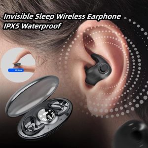 Video & Audio |   Invisible Sleep Wireless Earphone Noise Cancelling Tws Bluetooth 5.3 Headphones Hidden Earbuds Ipx5 Waterproof Sports Headset Electronics Video & Audio