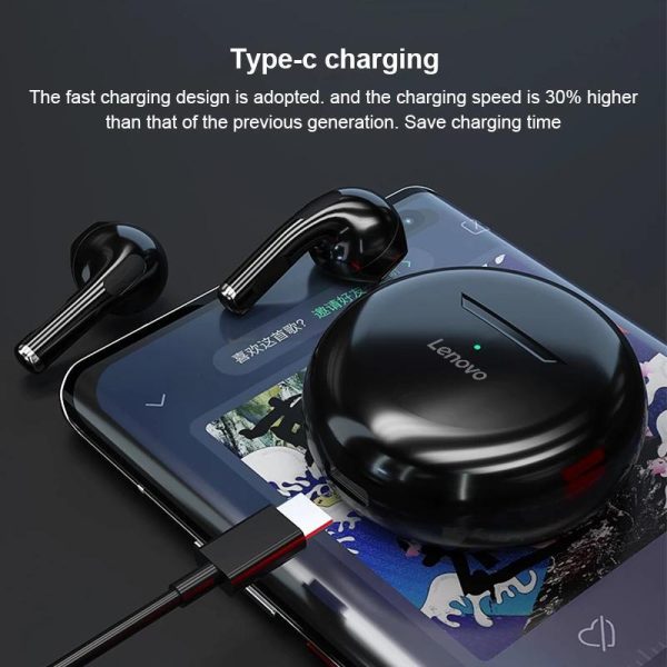 Video & Audio |   Lenovo Ht38 Tws Bluetooth Earphones Wireless Earbuds Sport Waterproof Hifi Headphone Electronics Video & Audio