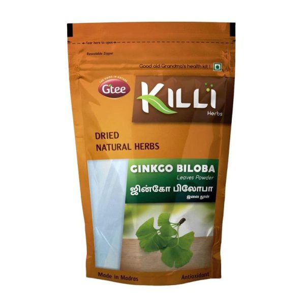 Vitamins & Food Supplements |   Ginkgo Biloba Leaf Powder (100 G), Ginkgo Biloba Leaves Powder, Killi Health Vitamins & Food Supplements