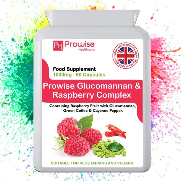 Vitamins & Food Supplements |   Glucomannan And Raspberry Advance Formulation Added With Green Coffee Bean, Cayenne Pepper, Caffeine, L-Tyrosine, L-Carnitine And Chromium Picolinate Health Vitamins & Food Supplements