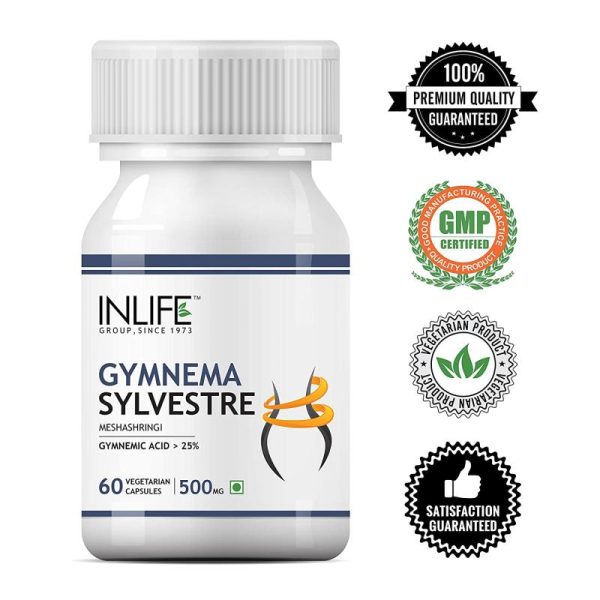 Vitamins & Food Supplements |   Gymnema Sylvestre (60 Caps, 500 Mg), Gymnema Sylvestre, Inlife Health Vitamins & Food Supplements