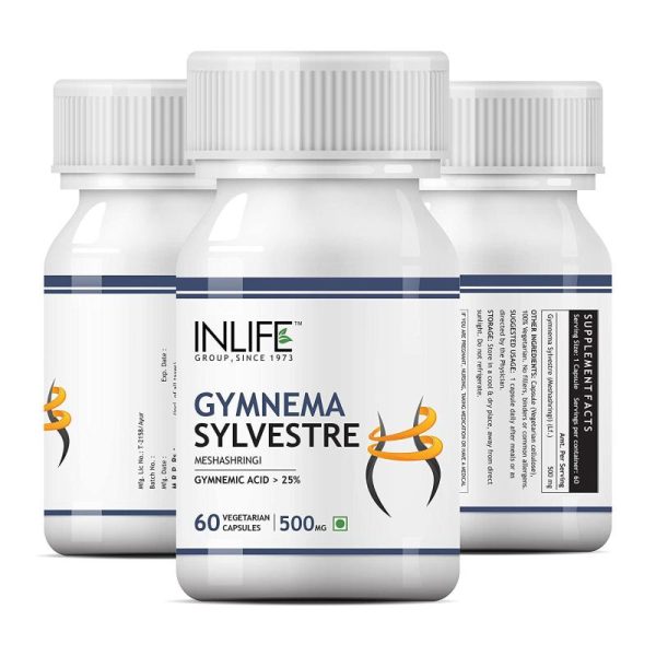 Vitamins & Food Supplements |   Gymnema Sylvestre (60 Caps, 500 Mg), Gymnema Sylvestre, Inlife Health Vitamins & Food Supplements