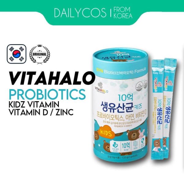 Vitamins & Food Supplements |   Made In Korea Vitahalo Kids Syn Biotic Formula (2Gx120T)2Months Health Vitamins & Food Supplements