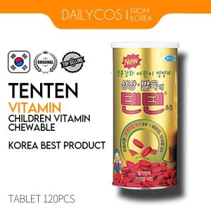 Vitamins & Food Supplements |   [Tenten] Chewable Vitamin Tablet 120Pcs Korea Feeding Nursing Babies Kids Vitamin Gummy Health Vitamins & Food Supplements