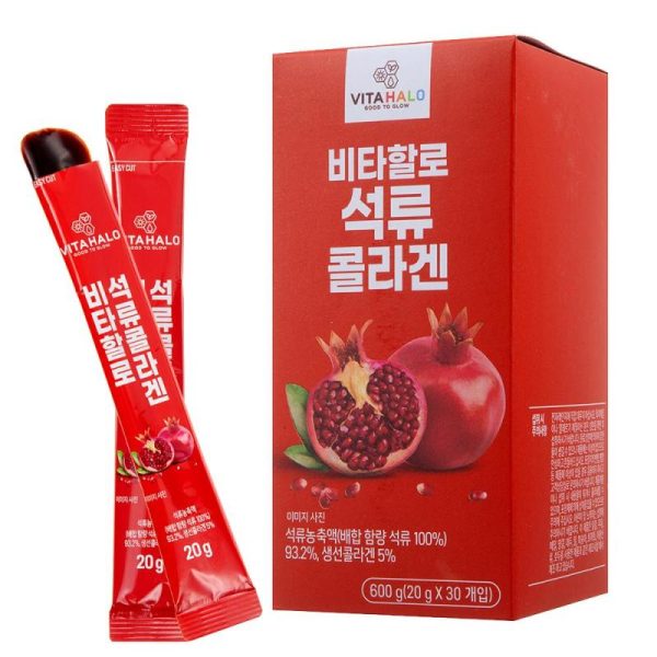 Vitamins & Food Supplements |   Vitahalo Pomegranate Collagen Jelly Stick 20G X 30Pcs Health Vitamins & Food Supplements