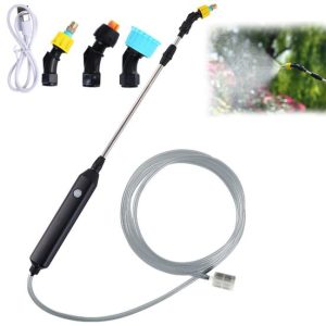 Watering & Irrigation |   1 Set Electric Watering Sprayer Extendable Handle Stainless Steel Usb Rechargeable Handheld Sprayer Wand For Garden Outdoors & Garden Watering & Irrigation