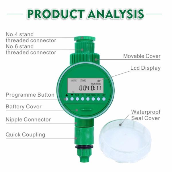 Watering & Irrigation |   16 Programs Setting Timer Irrigation Controller Lcd Display Automatic Flower Plant Watering Device Outdoors & Garden Watering & Irrigation