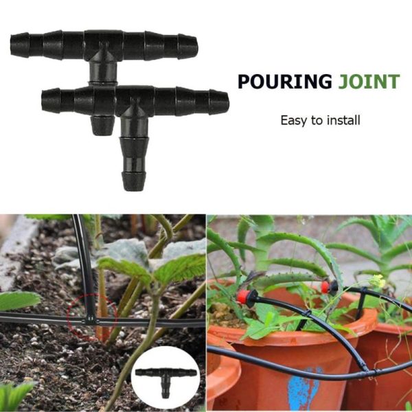 Watering & Irrigation |   200Pcs Garden Drip Irrigation Connectors Watering Fittings Kit For 4/7 Hose Outdoors & Garden Watering & Irrigation