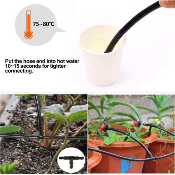 Watering & Irrigation |   200Pcs Garden Drip Irrigation Connectors Watering Fittings Kit For 4/7 Hose Outdoors & Garden Watering & Irrigation