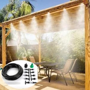 Watering & Irrigation |   20M 20 Nozzles Water Sprinkler Garden Sprayers Fog Cooling System Nozzles Spray Spray High Pressure Nebulizer Water Outdoors & Garden Watering & Irrigation