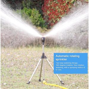 Watering & Irrigation |   360 Degree Rotary Irrigation Sprinkler With Telescopic Tripod Automatic Rotating Sprayer Garden Outdoors & Garden Watering & Irrigation