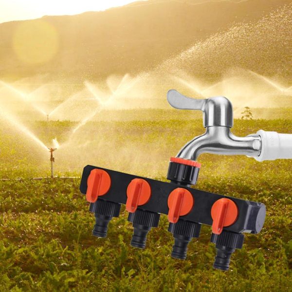 Watering & Irrigation |   4 Way Garden Hose Splitters Faucet Diverter Tap Hose Connector Hose Pipe Splitter 4 Way Water Outdoors & Garden Watering & Irrigation