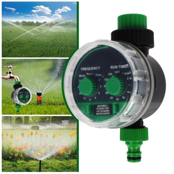 Watering & Irrigation |   Ball Valve Drip Irrigation System Battery Operated Garden Automatic Irrigation Controller Electronic Water Timer 21025 Two Dial Outdoors & Garden Watering & Irrigation