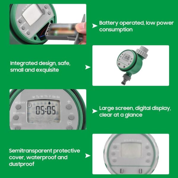 Watering & Irrigation |   Digital Automatic Watering Timer Programmed Garden Irrigation Timer Battery Operated Intelligent Outdoors & Garden Watering & Irrigation