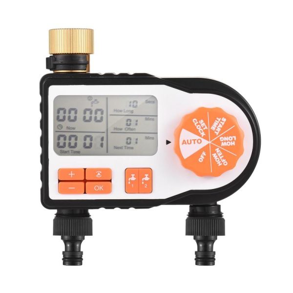 Watering & Irrigation |   Digital Automatic Watering Timer With 2 Hose Connectors Programmed Garden Irrigation Timer Faucet Outdoors & Garden Watering & Irrigation