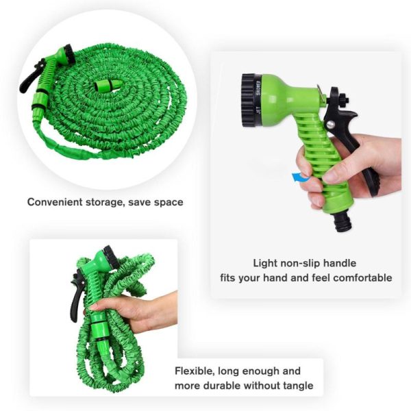 Watering & Irrigation |   Garden Hoses For Outdoors 75 Feet Expandable Water Hose Flexible Lawn Hose With Connector For Car Outdoors & Garden Watering & Irrigation