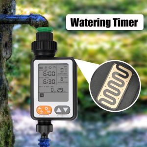 Watering & Irrigation |   Large Screen Multiple Program Irrigation Controller Garden Watering Timer Automatic Battery Operated Child Lock Manual Mode Outdoors & Garden Watering & Irrigation