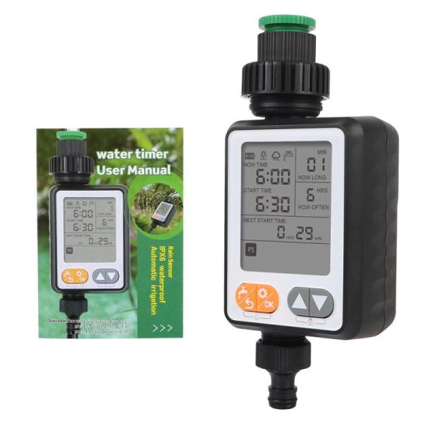 Watering & Irrigation |   Large Screen Multiple Program Irrigation Controller Garden Watering Timer Automatic Battery Operated Child Lock Manual Mode Outdoors & Garden Watering & Irrigation