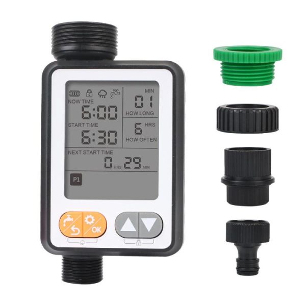 Watering & Irrigation |   Large Screen Multiple Program Irrigation Controller Garden Watering Timer Automatic Battery Operated Child Lock Manual Mode Outdoors & Garden Watering & Irrigation