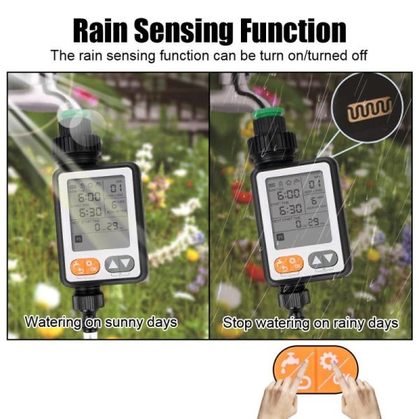 Watering & Irrigation |   Large Screen Multiple Program Irrigation Controller Garden Watering Timer Automatic Battery Operated Child Lock Manual Mode Outdoors & Garden Watering & Irrigation