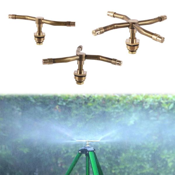 Watering & Irrigation |   Trifurcation Sprinkler 1/2” Garden Watering 360 Degrees Rotation Mist Irrigation Lawn Sprayer Roof Cooling Outdoors & Garden Watering & Irrigation