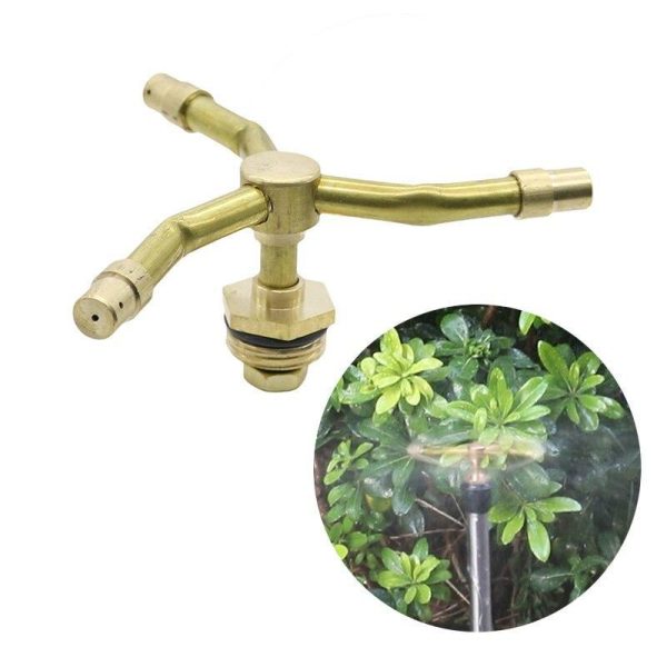 Watering & Irrigation |   Trifurcation Sprinkler 1/2” Garden Watering 360 Degrees Rotation Mist Irrigation Lawn Sprayer Roof Cooling Outdoors & Garden Watering & Irrigation